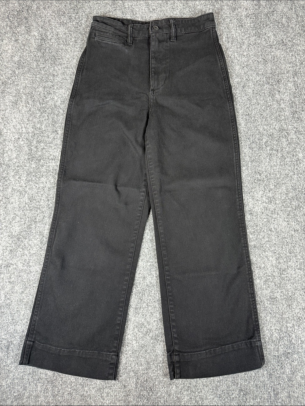 Quince Organic Stretch Cotton Twill Wide-Leg Cropped Women’s Size 25